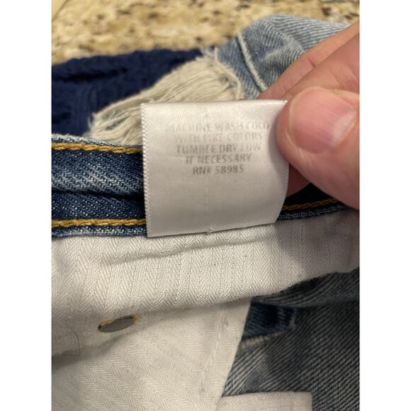 Carmar Micro Mini Skirt Womens Size 28 Denim Distressed Frayed Boho Fesitval USA - Picture 7 of 10